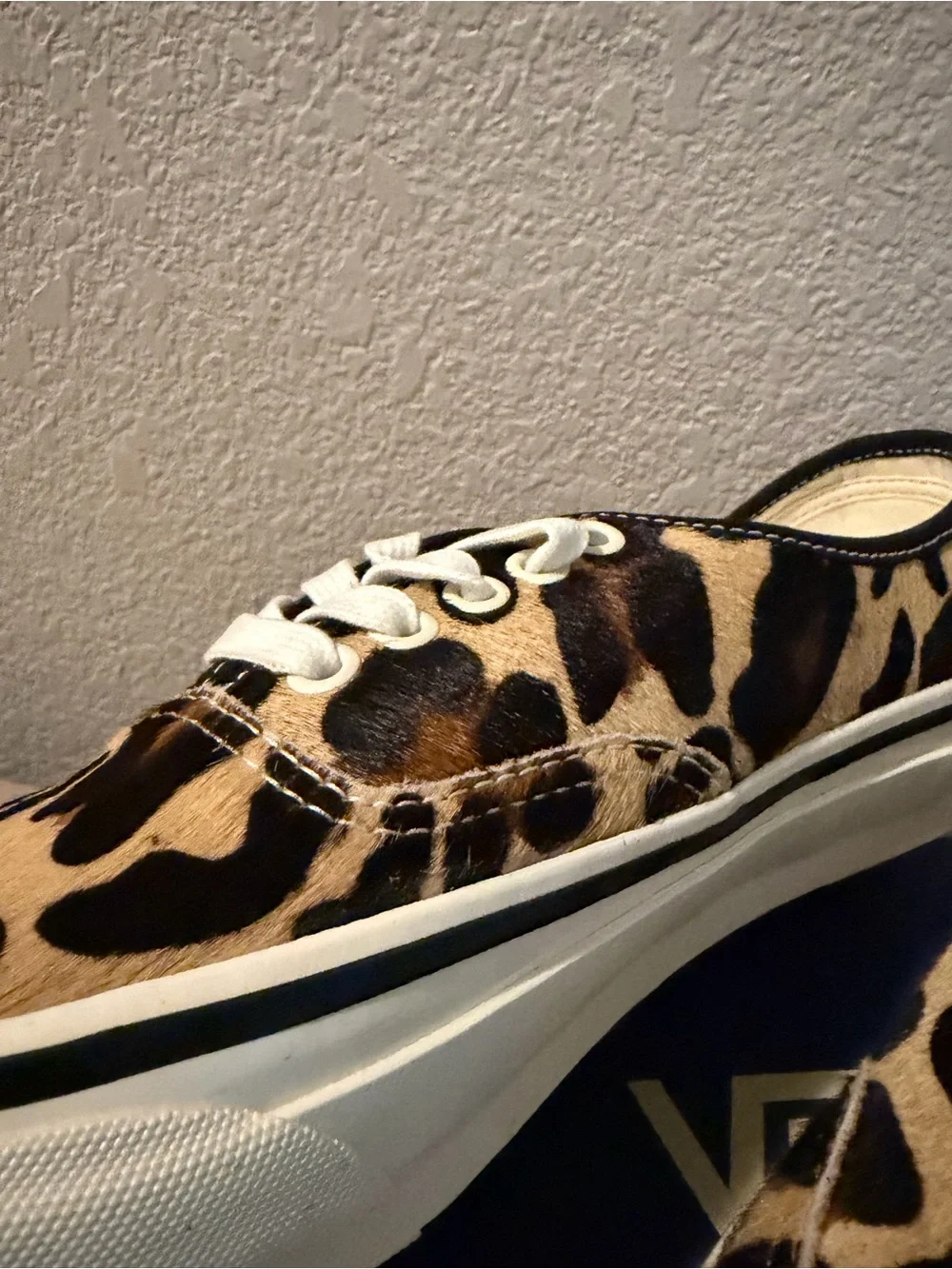 Vans LX Authentic 44 Pony Hair Marshmallow/Leopard